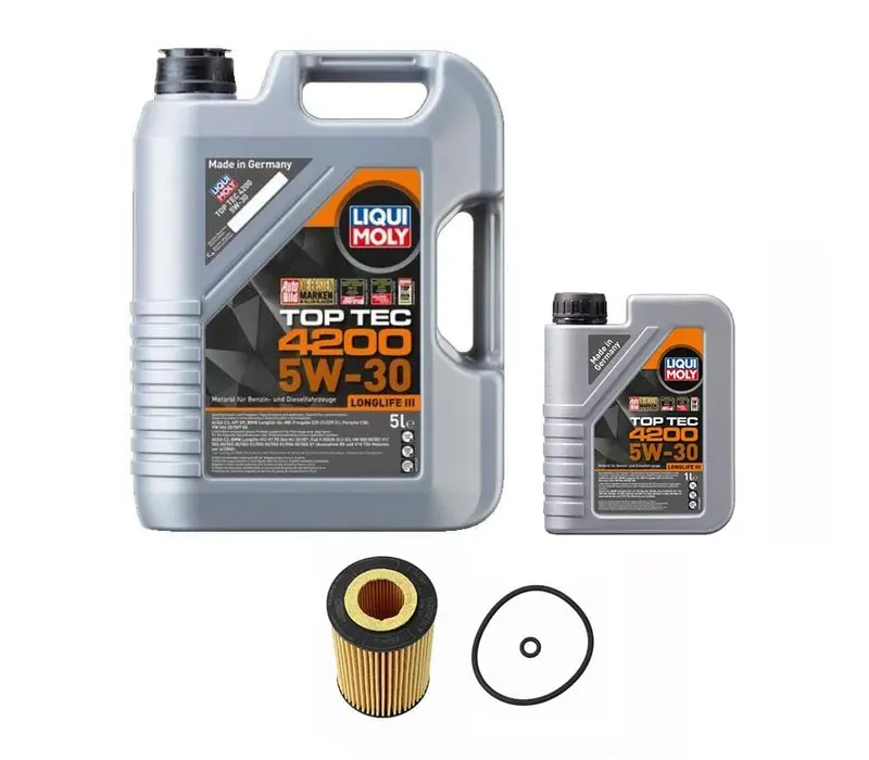 Oil Service Kit - Liqui Moly Top Tec 4200 Sae 5W-30 (6L) - Vw Mk7 Tdi 1