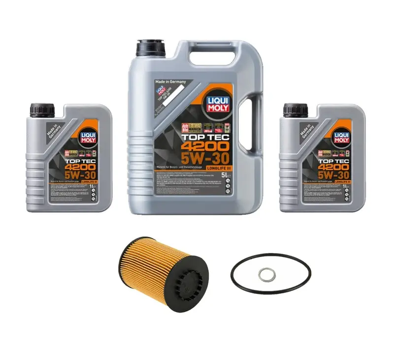 Oil Service Kit - Liqui Moly Top Tec 4200 Sae 5W-30 (7L) - Porsche / V6 3.6L / 958 / Cayanne 1