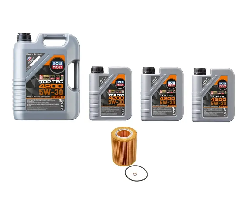 Oil Service Kit - Liqui Moly Top Tec 4200 Sae 5W-30 - Bmw / M52 / M54 1
