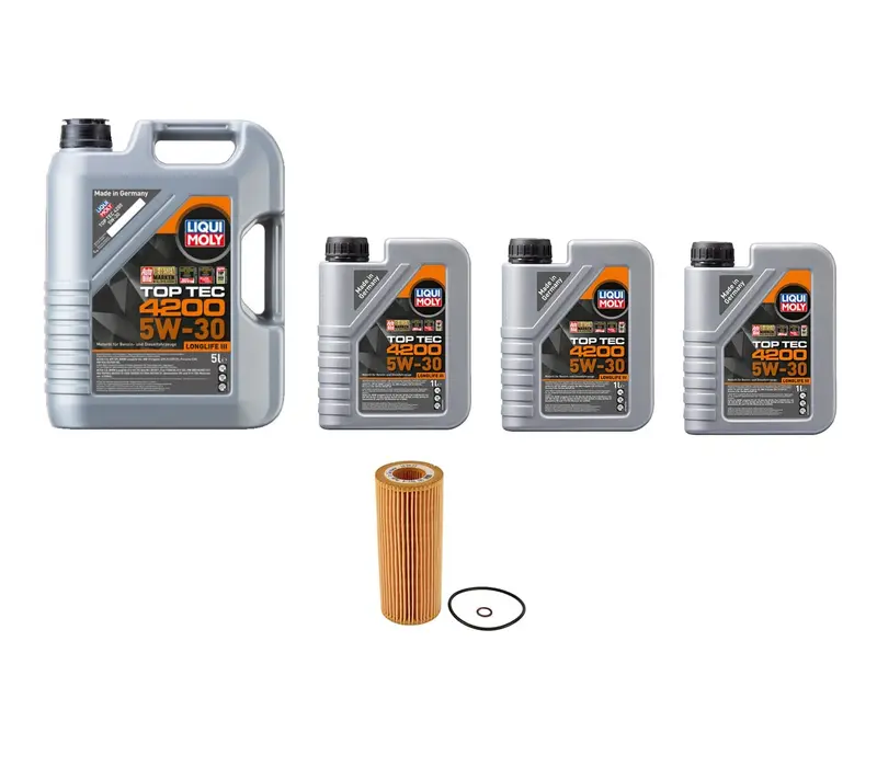Oil Service Kit -Liqui Moly Top Tec 4200 Sae 5W-30 - Bmw M57 3.0L 1