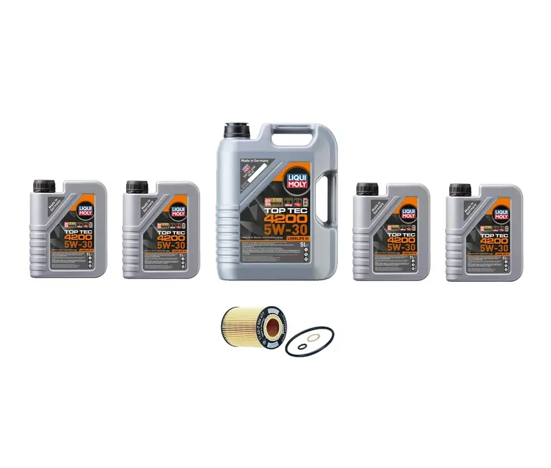 Oil Service Kit - Liqui Moly Top Tec 4200 Sae 5W-30 - N62 4.4L & 4.8L 1