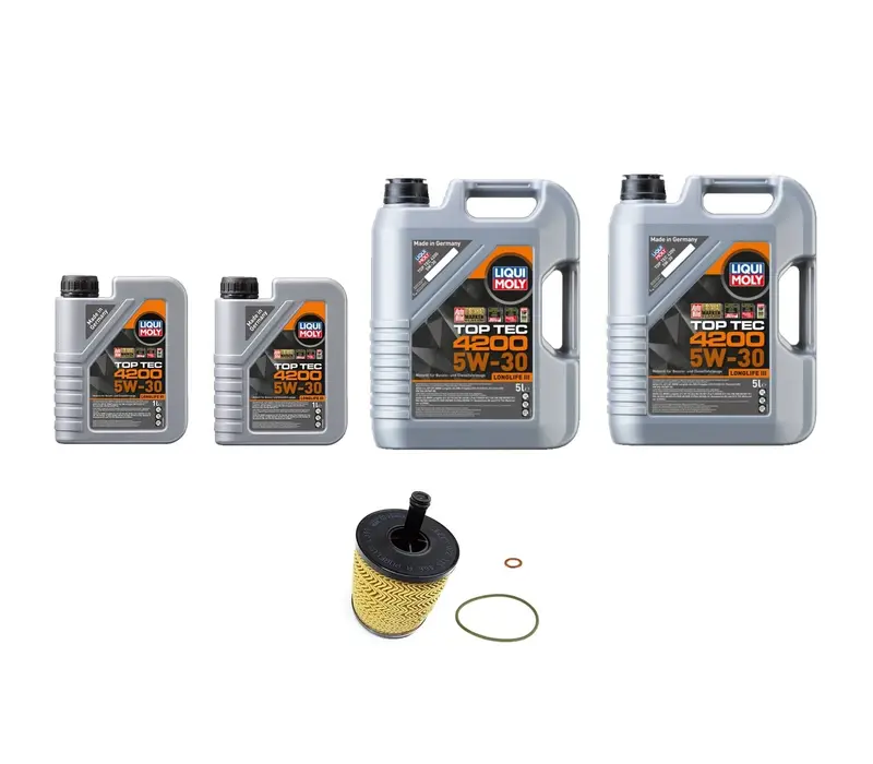 Oil Service Kit - Liqui Moly Top Tec 4200 Sae 5W-30 / Tdi 4.9L & 5.0L V10 / Touareg 1