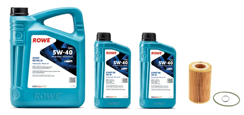 Oil Service Kit - Rowe Hightec Synt Rs Hc-D Sae 5W-40 - Audi 3.0T (Late) 1