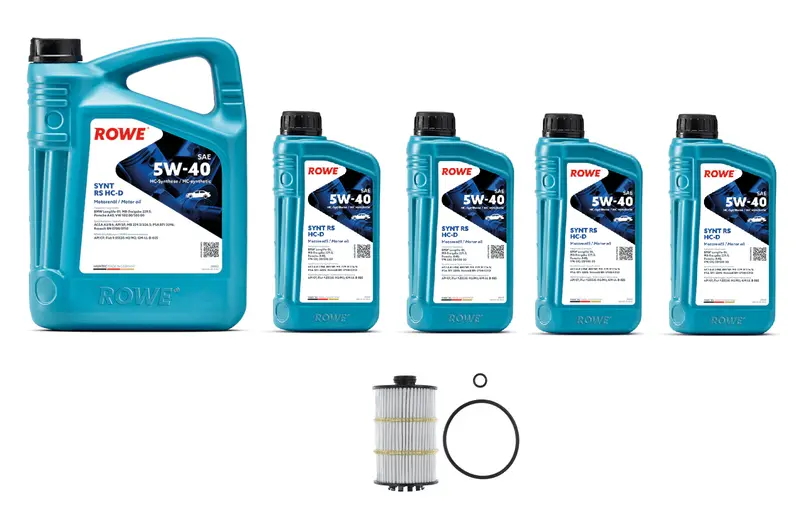 Oil Service Kit - Rowe Hightec Synt Rs Hc-D Sae 5W-40 - Audi 4.0T 1