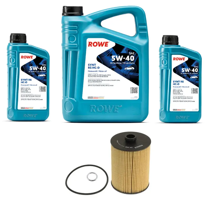Oil Service Kit - Rowe Hightec Synt Rs Hc-D Sae 5W-40 - Vw / 3.6L Vr6 (2011+) 1