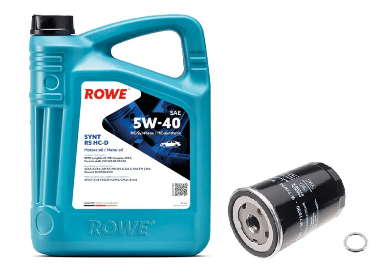 Oil Service Kit - Rowe Hightec Synt Rs Hc-D Sae 5W-40 - Vw/Audi / 1.8T / Passat / A4 1
