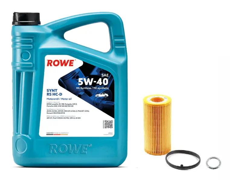 Oil Service Kit - Rowe Hightec Synt Rs Hc-D Sae 5W-40 - Vw/Audi 2.0T Fsi 1
