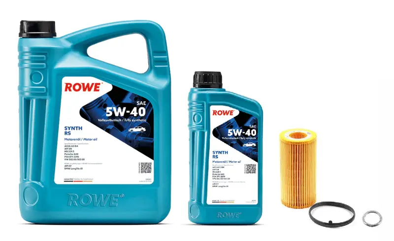 Oil Service Kit - Rowe Hightec Synt Rs Hc-D Sae 5W-40 - Vw/Audi 2.5L / Mk5 / Mk6 1