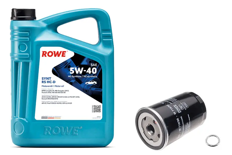 Oil Service Kit - Rowe Hightec Synt Rs Hc-D Sae 5W-40 - Vw / Mk3 / Mk4 2.0L / Mk4 1.8T / Audi Tt 1