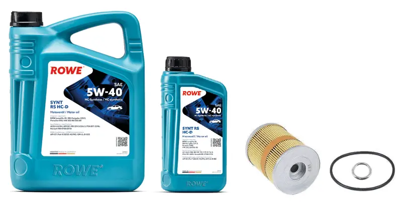 Oil Service Kit - Rowe Hightec Synt Rs Hc-D Sae 5W-40 - Vw Mk3 Vr6 1