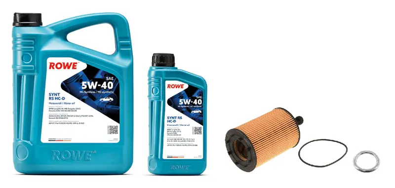 Oil Service Kit - Rowe Hightec Synt Rs Hc-D Sae 5W-40 - Vw Mk4 24V Vr6 1