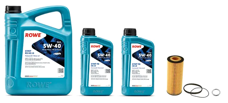 Oil Service Kit - Rowe Hightec Synth Rs Hc-D Sae 5W-40 - Audi 3.0T / 3.2L / V6 (Early) 1