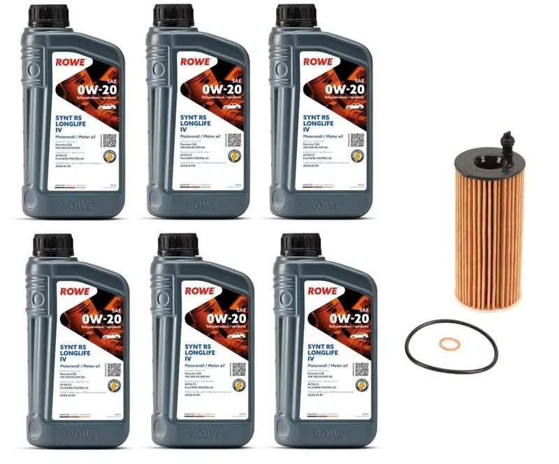 Oil Service Kit - Rowe Hightec Synth Rs Longlife Iv Sae 0W-20 - B46 & B48 2.0L 1