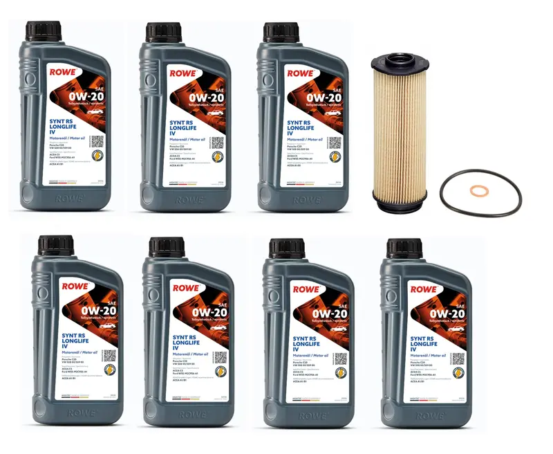 Oil Service Kit - Rowe Hightec Synth Rs Longlife Iv Sae 0W-20 - B58 3.0L 1