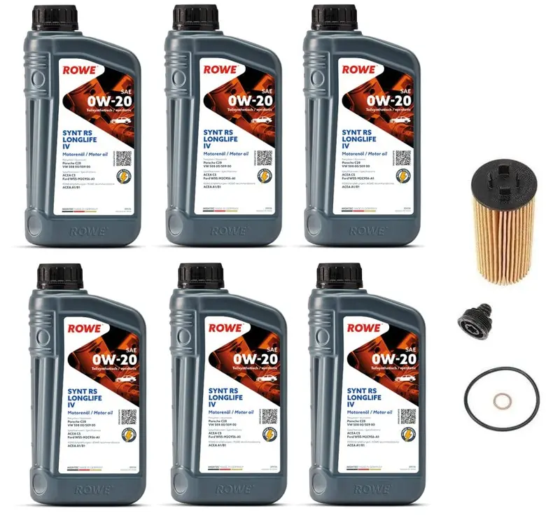 Oil Service Kit - Rowe Hightec Synth Rs Longlife Iv Sae 0W-20 - Gen 3 F54 / F55 / F56 / F57 / F60 1