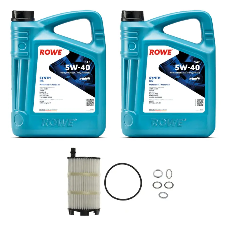 Oil Service Kit - Rowe Hightec Synth Rs Sae 5W-40 - Audi R8 V10 5.2L 1