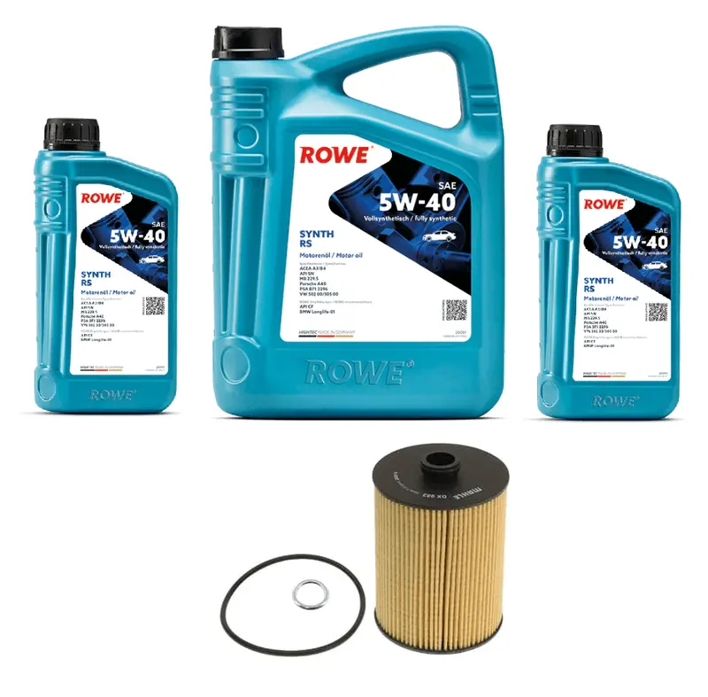 Oil Service Kit - Rowe Hightec Synth Rs Sae 5W-40 - Vw / 3.6L Vr6 (2011+) 1