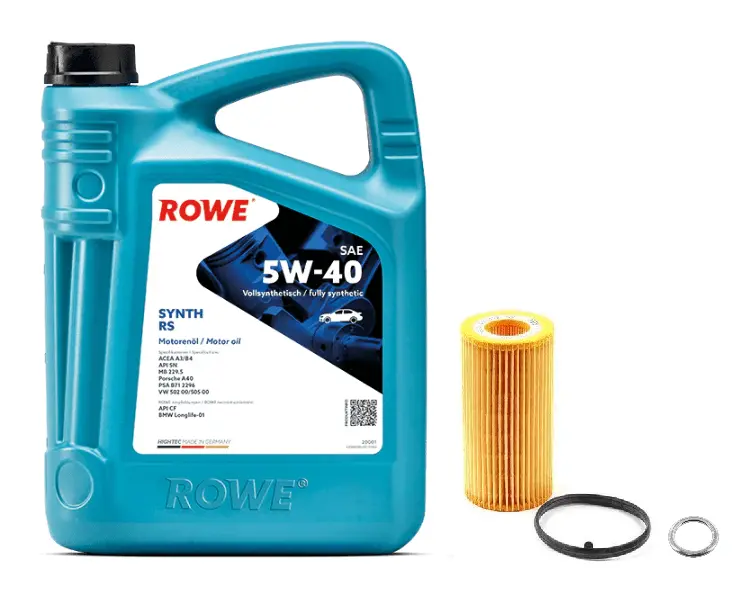 Oil Service Kit - Rowe Hightec Synth Rs Sae 5W-40 - Vw/Audi 2.0T Fsi 1