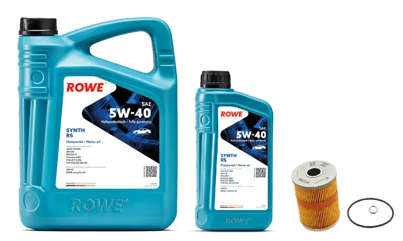 Oil Service Kit - Rowe Hightec Synth Rs Sae 5W-40 - Vw Mk3 12V Vr6 1