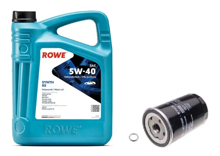 Oil Service Kit - Rowe Hightec Synth Rs Sae 5W-40 - Vw / Mk3 / Mk4 2.0L / Mk4 1.8T 1