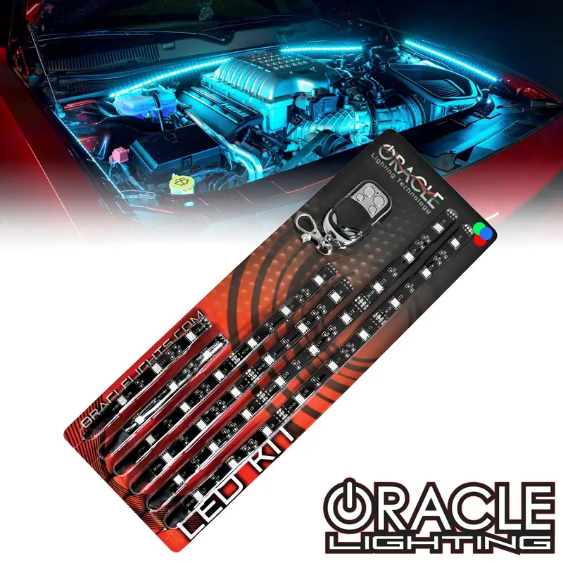 Oracle Engine Bay Led Flexible Strip Lighting Kit With Wireless Remote 1