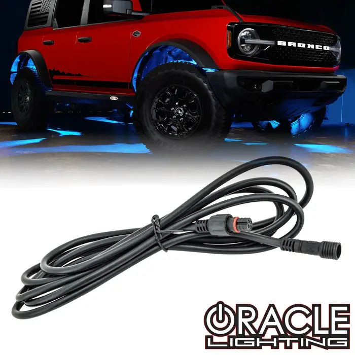 Oracle Lighting 4 Pin 6’ Colorshift Rock Light Extension Cable 1