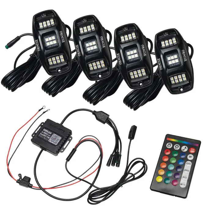 Oracle Lighting Colorshift Rgb+W Underbody Wheel Well Rock Light Kit 1