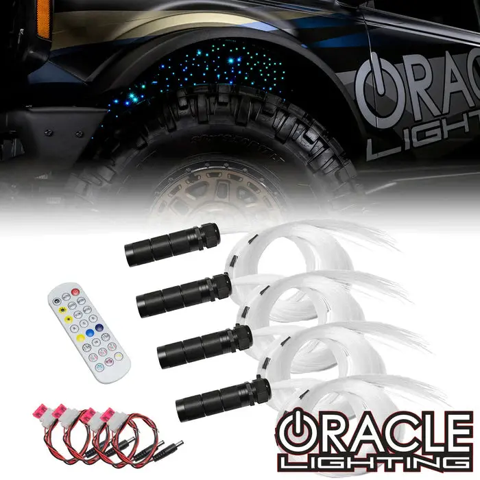 Oracle Lighting Fiber Optic Wheel Liner Colorshift Rgb+W Kit - 40W Led/ 600 Fibers 1