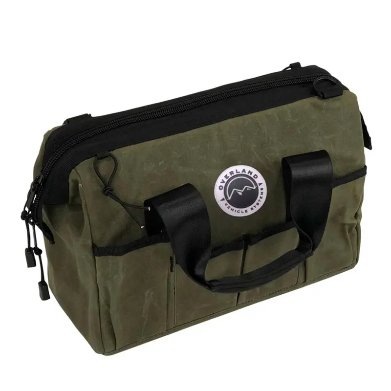 Overland Vehicle Systems All Purpose Tool Storage Bag #16 Waxed Canvas 1