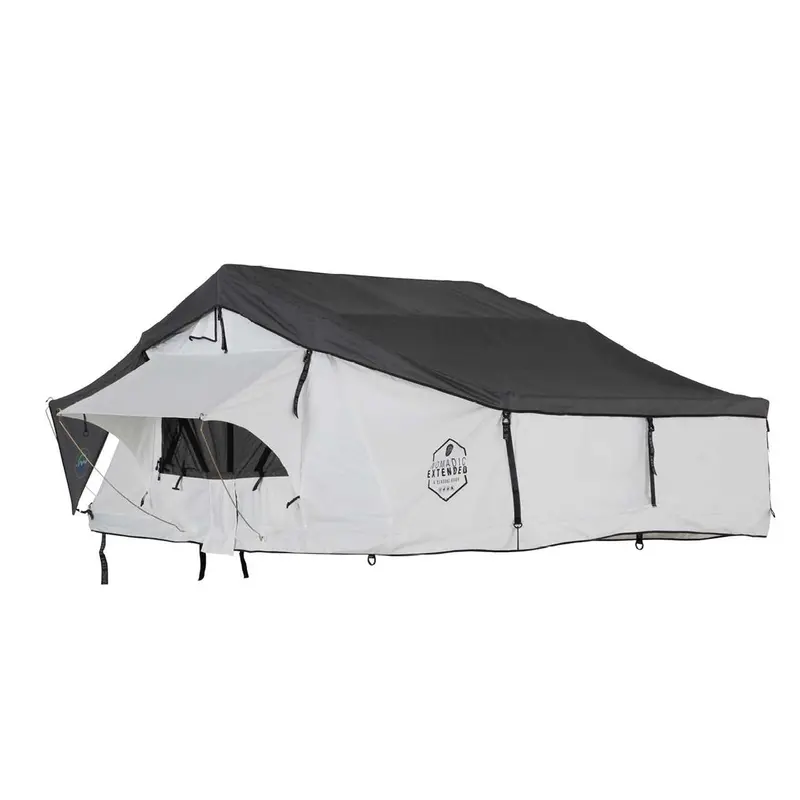 Overland Vehicle Systems Hd Nomadic 3 Arctic White Extended Soft Shell Roof Top Tent 1
