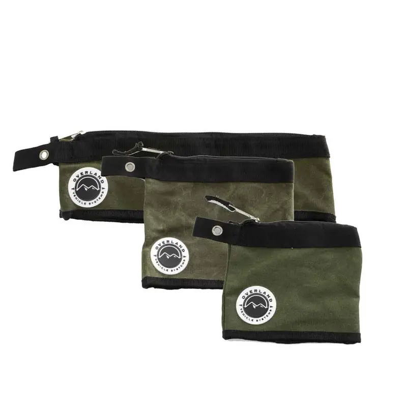 Overland Vehicle Systems Small/Medium Size 3 Bag Set Of Storage Bags #12 Waxed Canvas 1