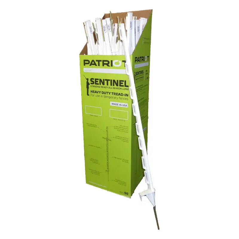 Patriot Sentinel Plastic Tread In Post White (50 Per Box) 2