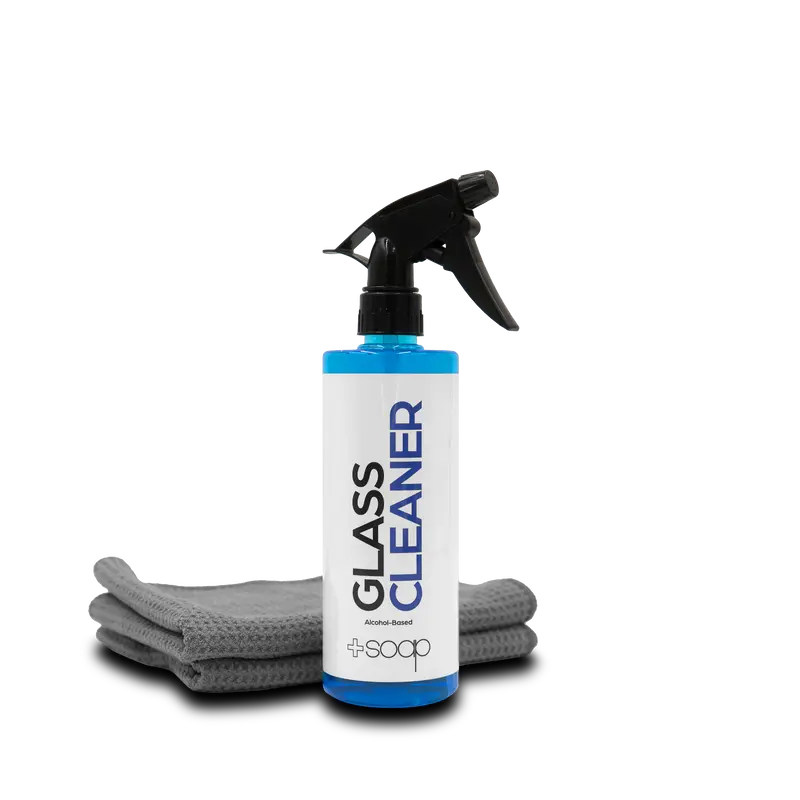 Plus Soap Glass Cleaner & Microfiber Towel Combo 1