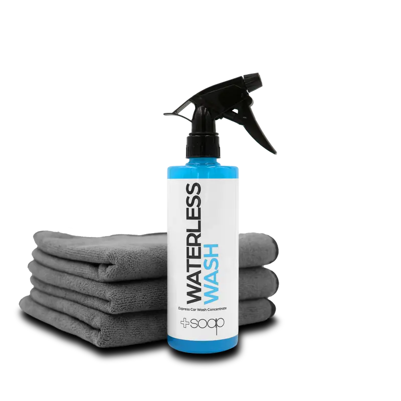 Plus Soap Waterless Wash & Microfiber Towel Combo 1