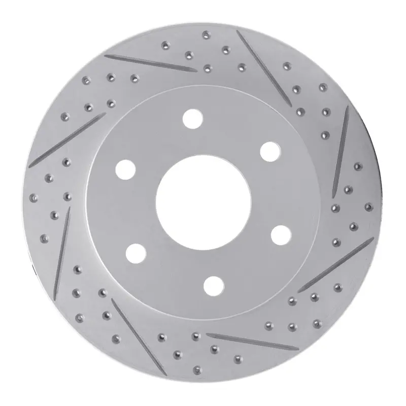 R1 Concepts 2022-2025 Lexus Gx550 Rear Right Drilled & Slotted Geoperformance Rotor 1