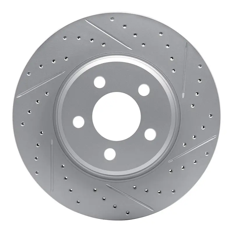 R1 Concepts 2022-2026 Acura Mdx Front Right Drilled & Slotted Geoperformance Rotor 1