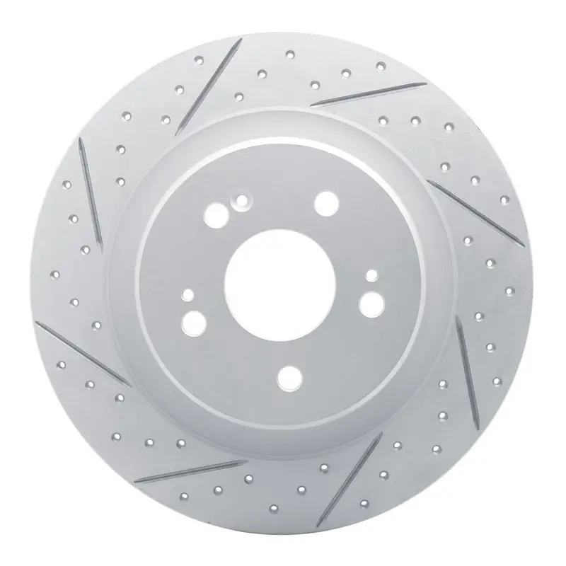 R1 Concepts 2022-2026 Acura Mdx Rear Left Drilled & Slotted Geoperformance Rotor 1