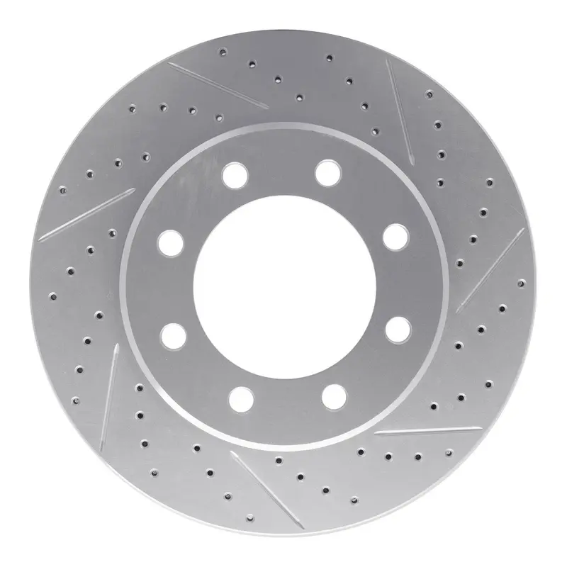 R1 Concepts 2022-2026 Brightdrop Zevo 400 Front Right Drilled & Slotted Geoperformance Rotor 1