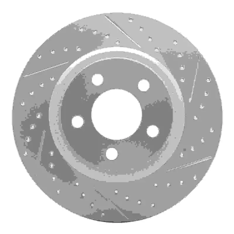R1 Concepts 2022-2026 Hyundai Santa Cruz Rear Right Drilled & Slotted Geoperformance Rotor 1