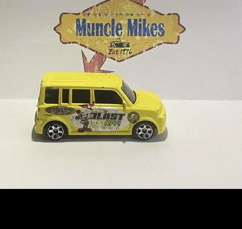 Rare 2004 Matchbox Scion Yellow Disney Mickey Mouse Blast Off 1