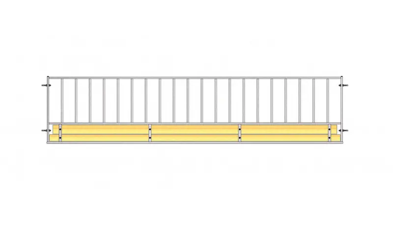 Ritchie 10Ft & 15 Ft Vertical Rail Sheep Feed Barrier -3610G & 3615G 1