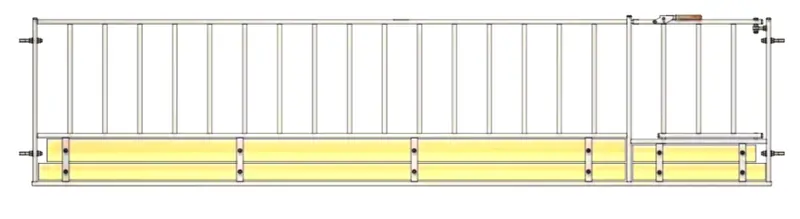 Ritchie 15 Ft Vertical Rail Sheep Feed Barrier W/ Gate-3615G - 100 1