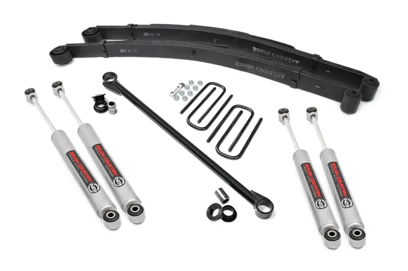 Rough Country 2.5 Inch Leveling Kit Leaf Spring Fits Ford F-350 4Wd 1999-2004 1