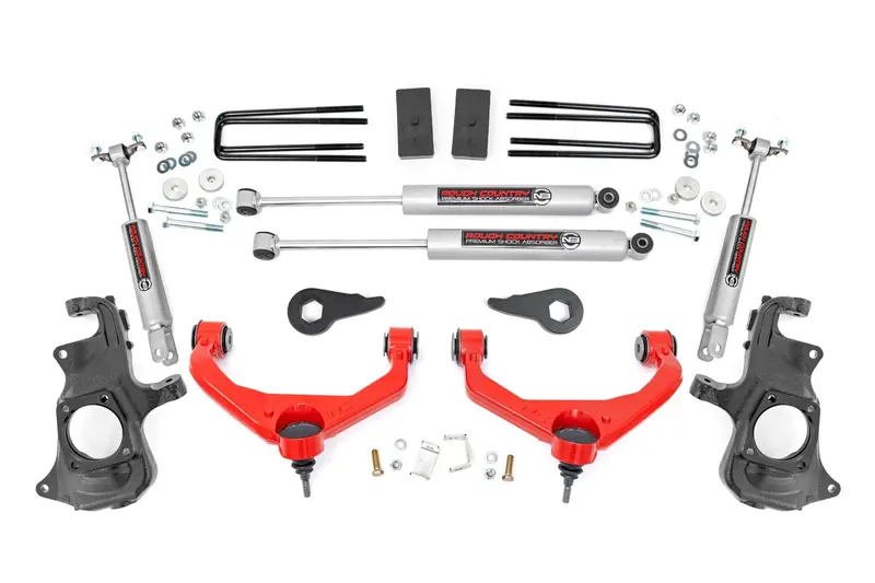 Rough Country 3.5 Inch Lift Kit Knuckle Fits Chevrolet/Gmc 2/4Wd 2011-2019 1