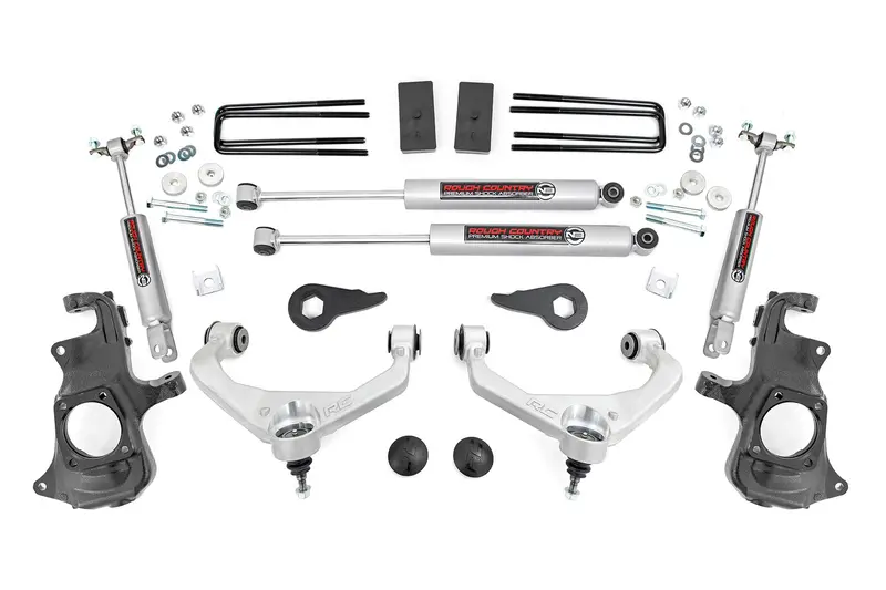 Rough Country 3.5 Inch Lift Kit Knuckle Fits Chevrolet/Gmc 3500 2/4Wd 2011-2019 1