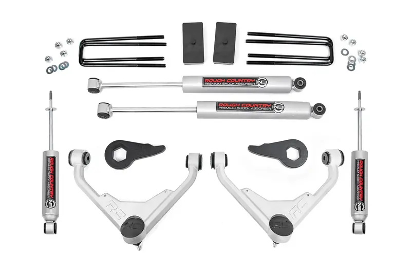 Rough Country 3 Inch Lift Kit Fits Chevrolet/Gmc 2/4Wd 3500 2001-2010 1