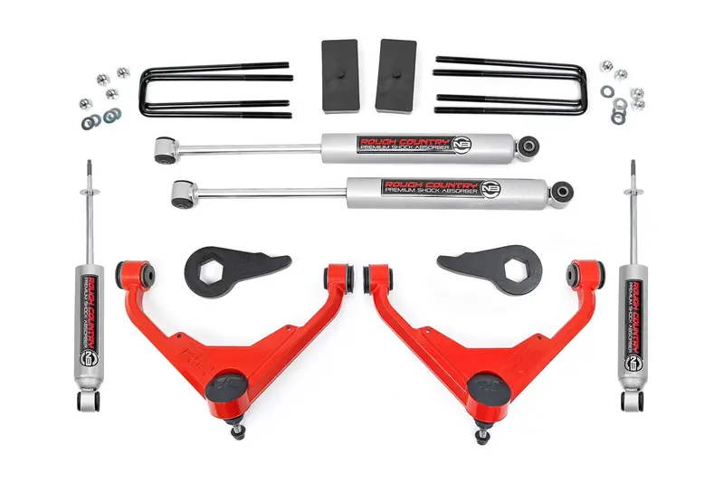 Rough Country 3 Inch Lift Kit Fits Chevrolet/Gmc 2/4Wd 3500 2001-2010 1