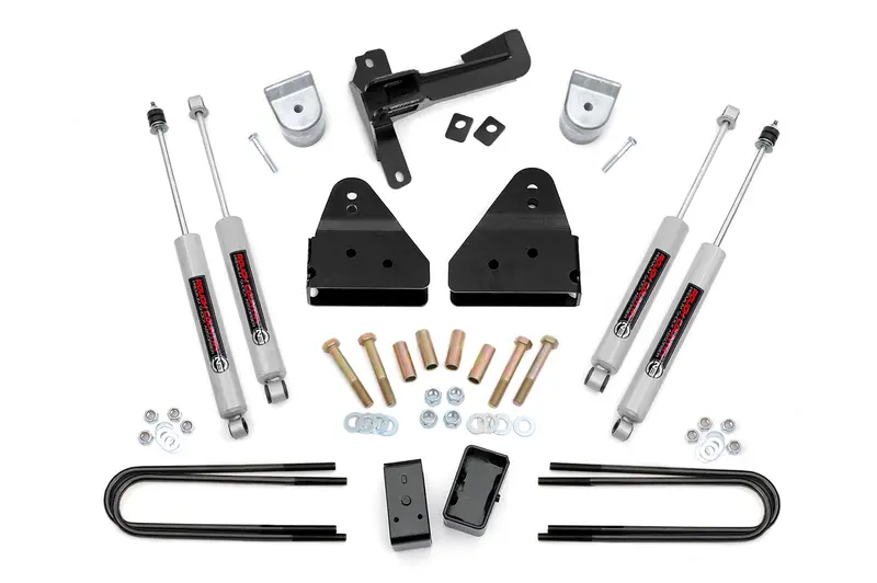 Rough Country 3 Inch Lift Kit Fr Spacer Fits Ford F-350 4Wd 2008-2010 1