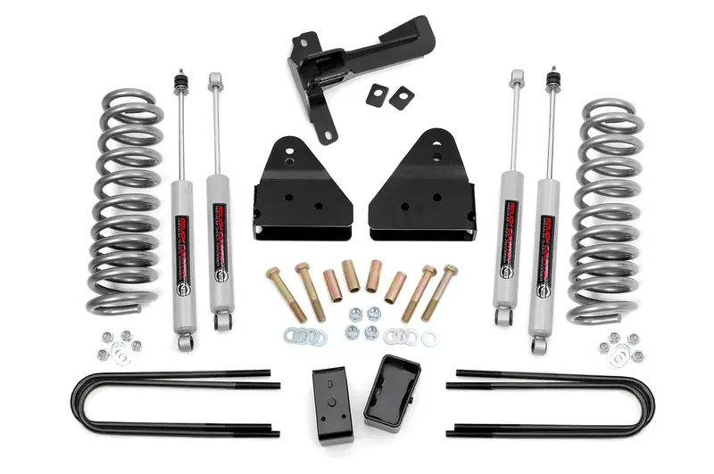 Rough Country 3 Inch Lift Kit Fr Springs Fits Ford F-350 4Wd 2005-2007 1