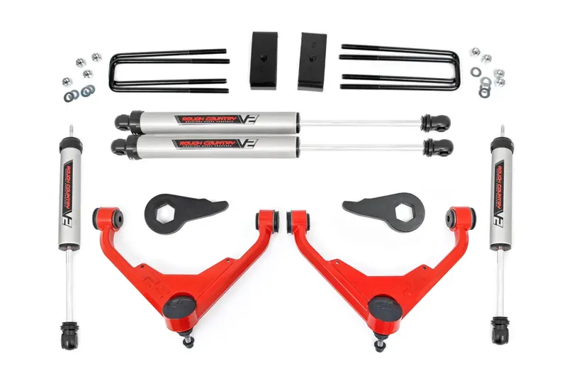 Rough Country 3 Inch Lift Kit Ft Code V2 Fits Chevrolet/Gmc 2/4Wd 3500 2001-2010 1